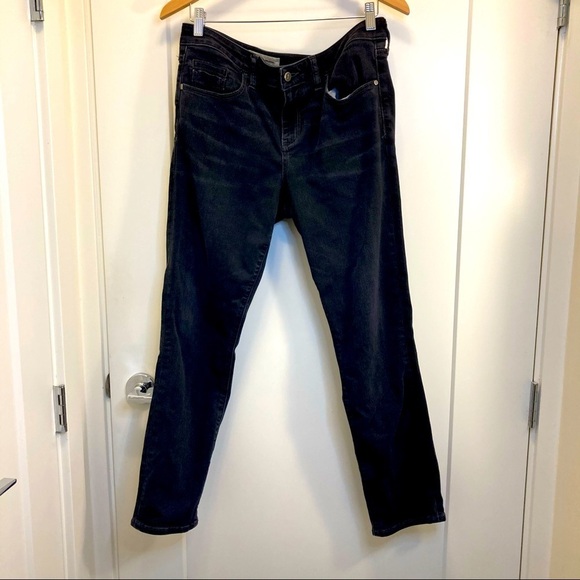 PILCRO &  The Letterpress ANTHROPOLOGIE Sz 31 Skinny Stet Dark Knight Fit Jeans - Picture 1 of 7